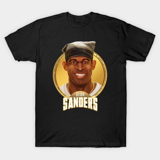 Deion Sanders - Hall OF Fame T-Shirt by ngaritsuket
